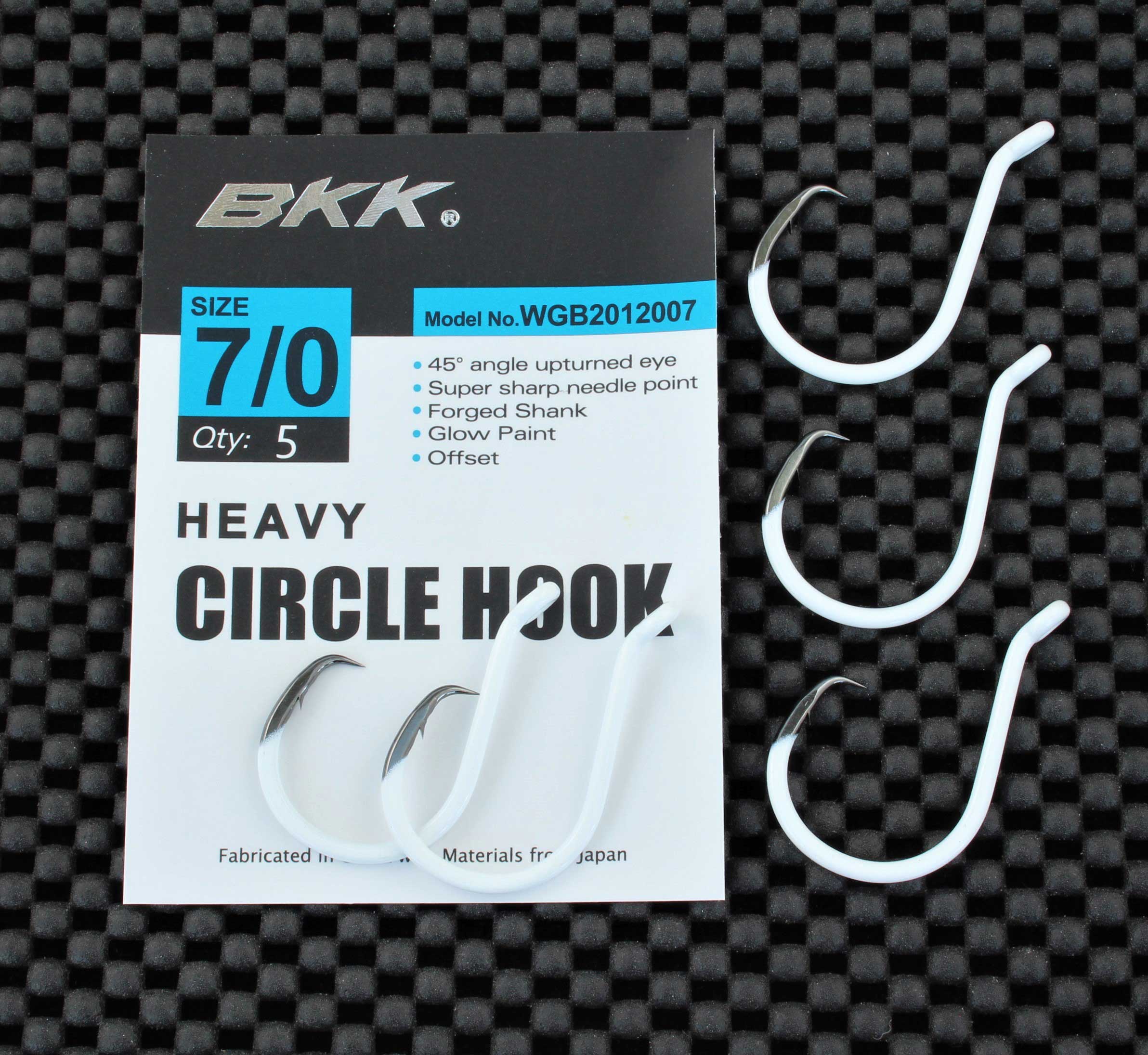 Hooks - Heavy Circle Hooks - Live Bait Hooks - BKK Glow Circle