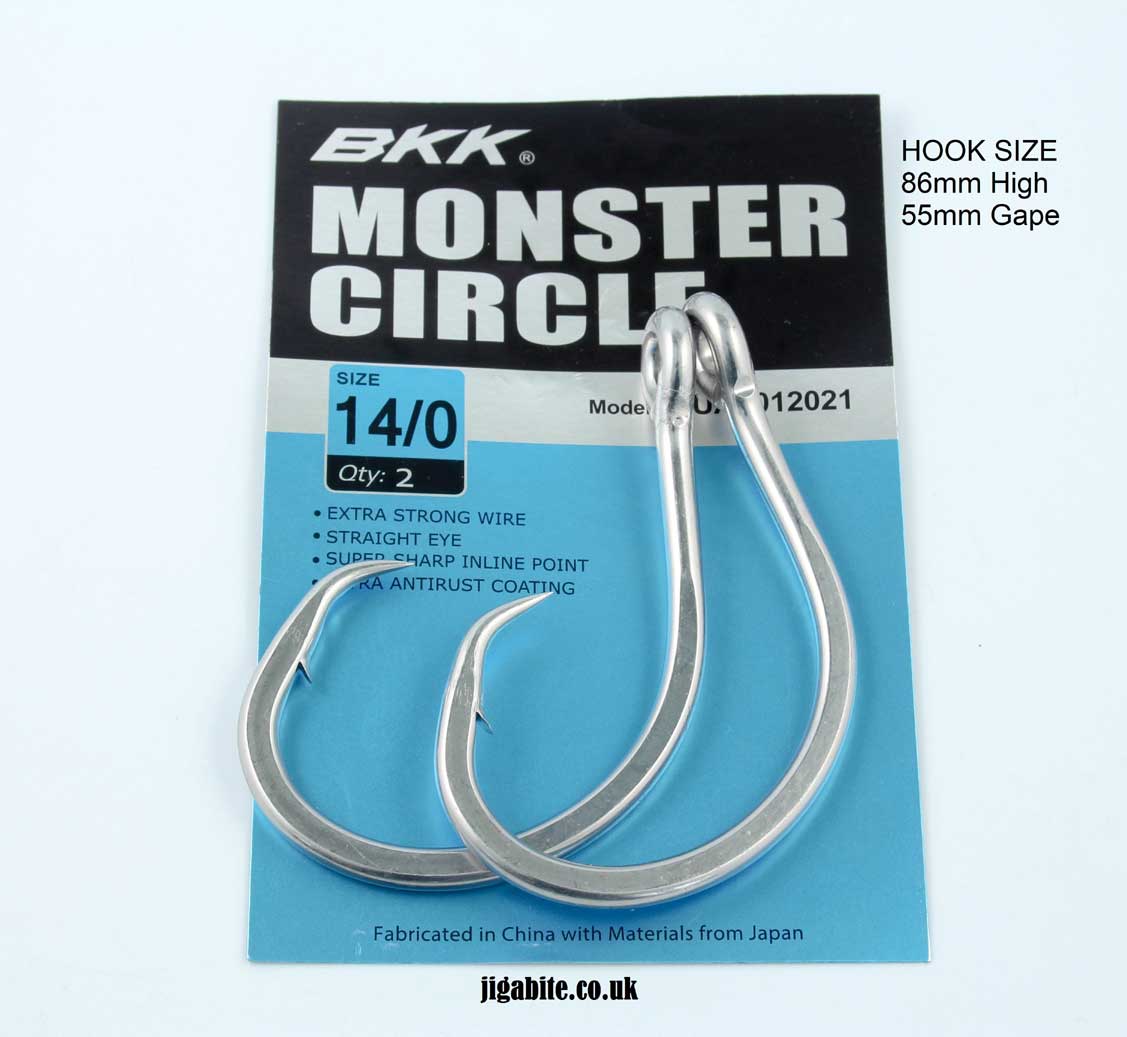 BKK Hooks A-BR-5519 Monster Circle Size 14/0# 2 Pack, Hooks -  Canada