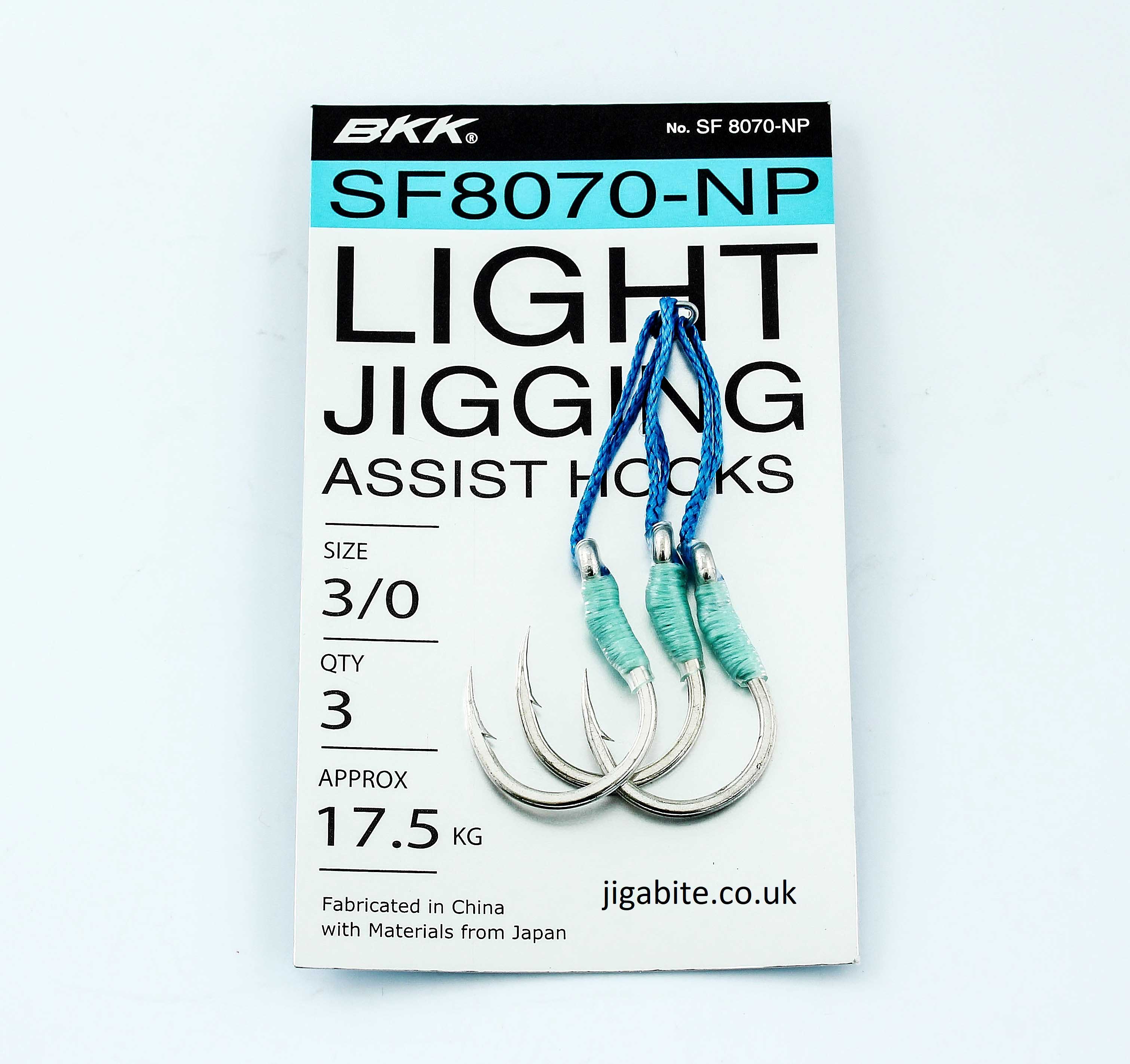 BKK SF8070-NP Light Jigging Assist Hook 3/0 Qty 3