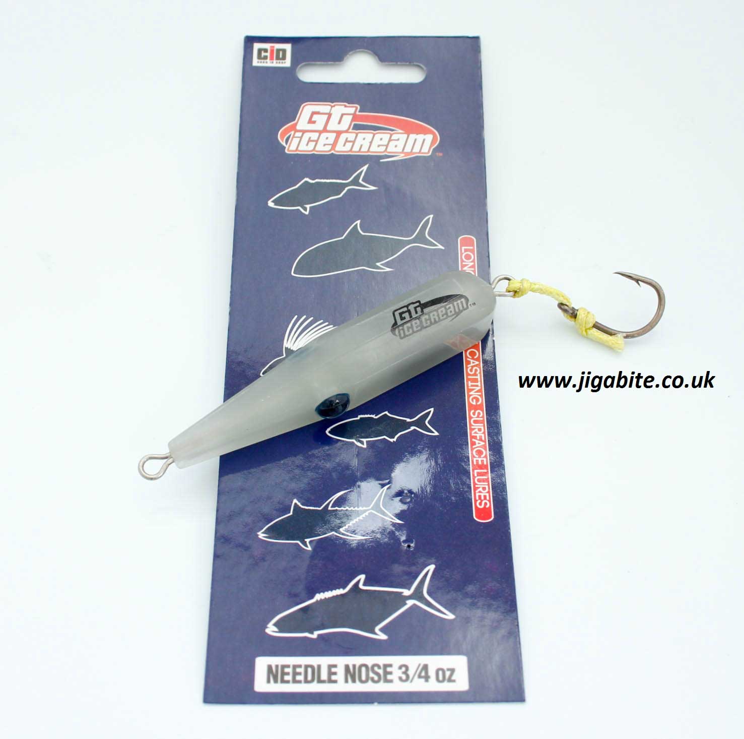 Anglers Fishing Tackles GT ICE CREAM NEEDLE NOSE 1.5 OZ